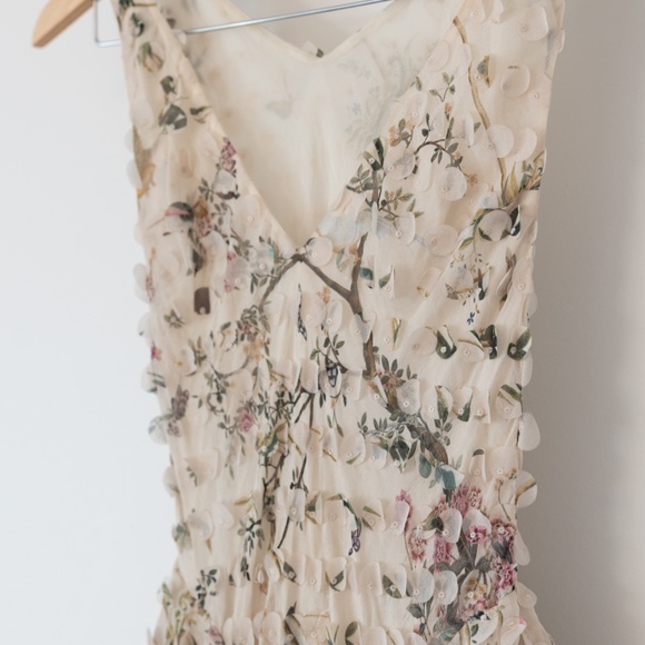 Boho Zimmerman Cream Maxi dress size 0 - Picture 6 of 10